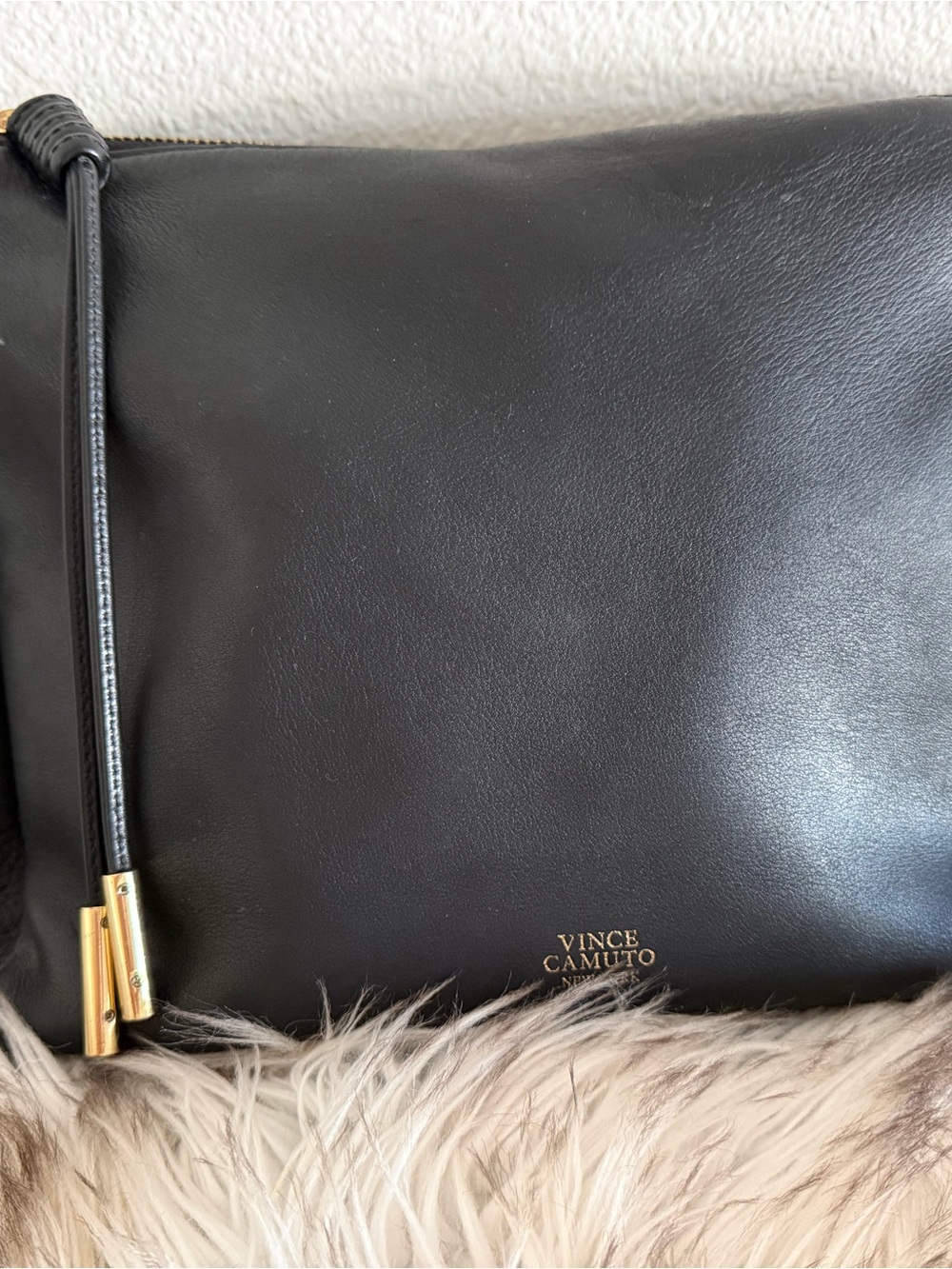 Vince Camuto Black Leather Crossbody